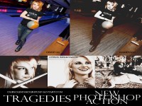 PS action picture tone brown effects